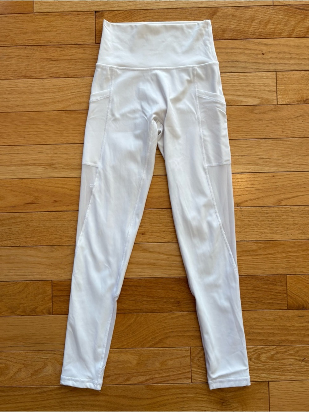 Offline By Aerie Goals Women’s S White High Waisted 7/8 Leggings Side Pockets